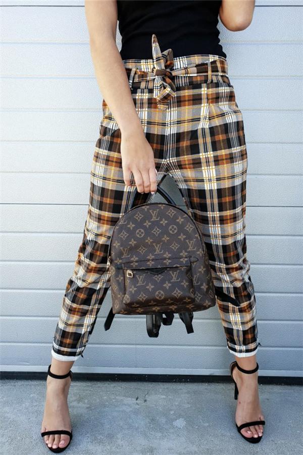 Vintage Plaid Harem Pants Pants 5201901201215 