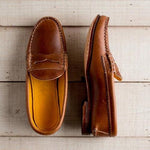 Vintage Slip On Loafers Low Heel Pu Leather Loafers Sandals Pavacat 