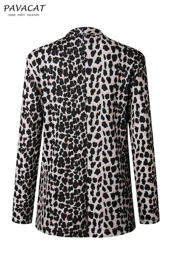 Virgin Forest Animal Pattern Cardigan - Leopard Jacket Pavacat 