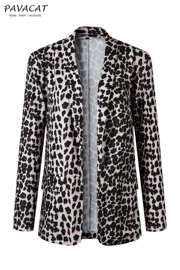 Virgin Forest Animal Pattern Cardigan - Leopard Jacket Pavacat 