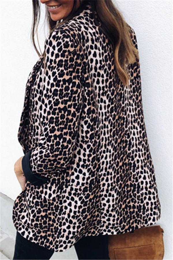 Virgin Forest Animal Pattern Cardigan - Leopard Jacket Pavacat 