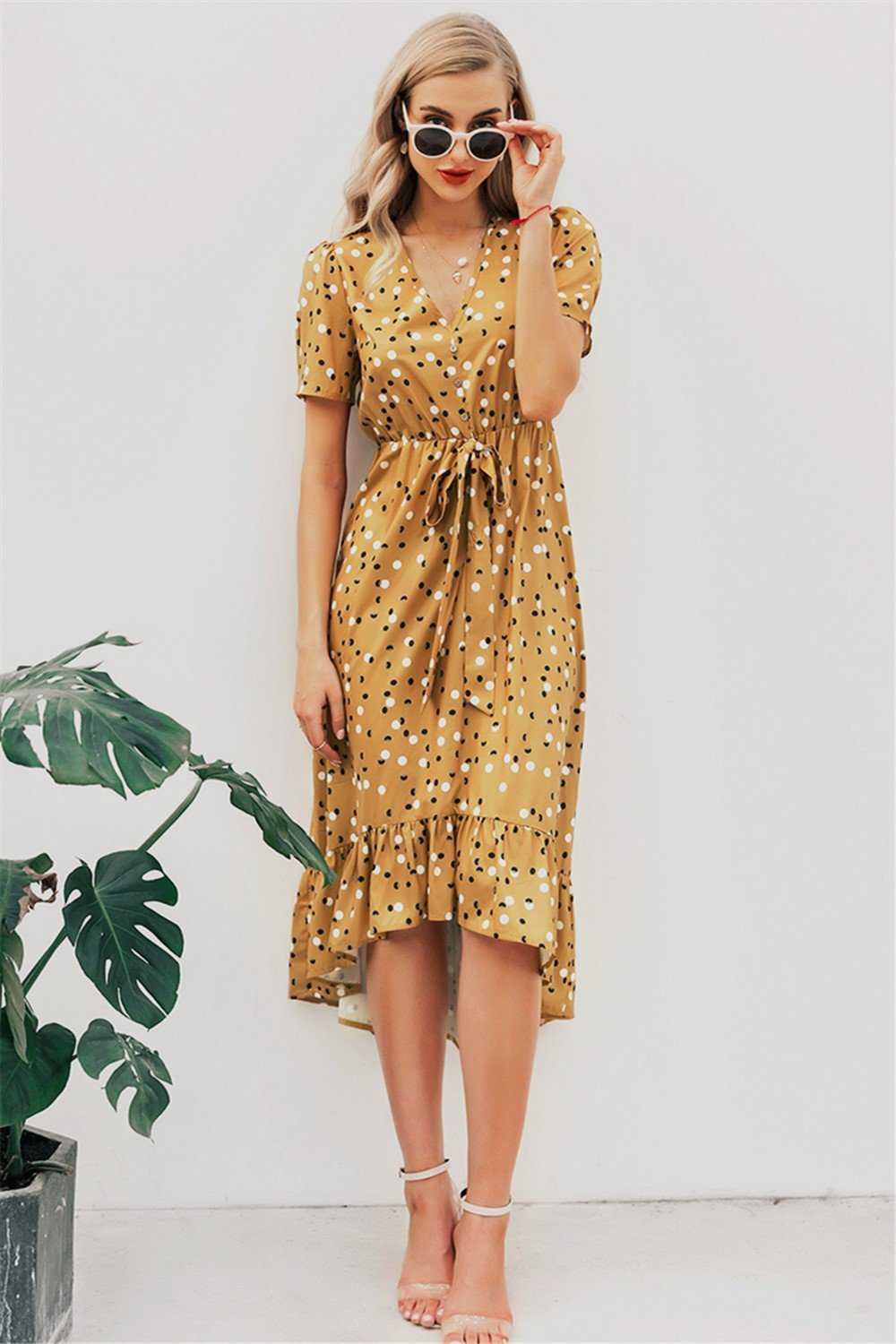 You're Mine Swiss Dot Dress - Pavacat