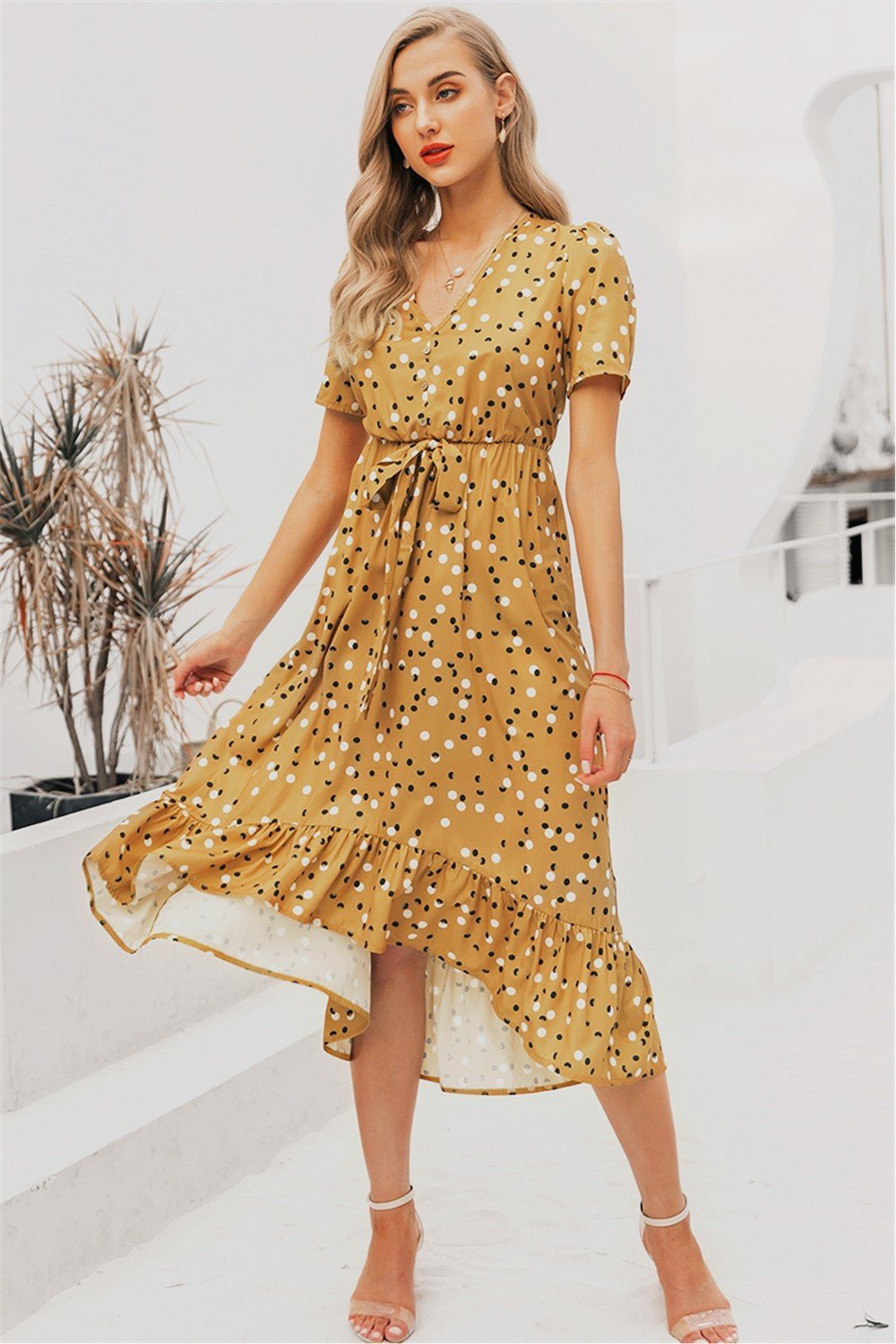 You're Mine Swiss Dot Dress - Pavacat
